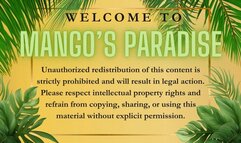 Temptress Mango Sits on Hoodman's Face