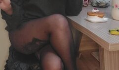 I fill my stomach with food