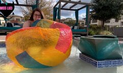 Collector Beach Ball Blow Inflation Poolside
