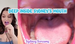 Deep Inside Sydney's Mouth - Sydney Screams Shows Off Mouth, Tongue, Throat, and Uvula with Endoscope - HD 1080 MP4