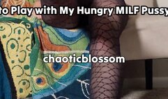 Ripping My Nylon Pantyhose to Play with My Hungry MILF Pussy