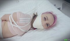 Chloe Toy - The Bounty Hunter MP4 HD ( Tape Gagged , Frogtied , DID , Bondage , BDSM , Wrap Gagged , Microfoam Tape Gag )