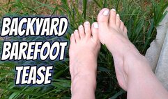 Backyard BareFoot Tease