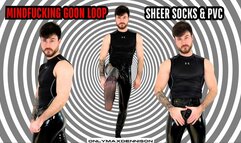Mindfucking good loop sheer socks & pvc