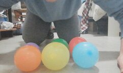 I pop balloons like they were balls!