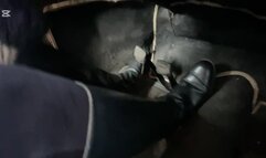 Barbara drives and mercilessly pedals the damaged brake