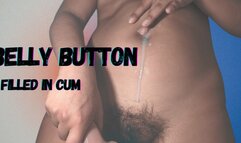 Bellybutton filled in cum