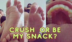 Stomping my litte friend for eating him