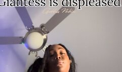 Ebony giantess is displeased