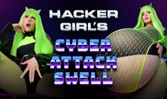 Hacker Girl's Cyber Attack Swell - Body Expansion Revenge