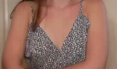 Oiling my Small Perky White Tits