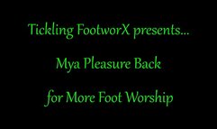 Mya Pleasure Back for More Foot Worship