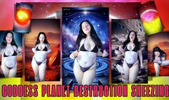 Goddess Planet Destruction Sneezing