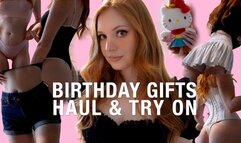Birthday Gifts Haul & Try On