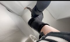 A Giantess Shoejob with Adidas Campus Sneakers - Cock Trampling, Shoejob, CBT and Giantess and Upskirt - POV Views - Tramplegirl uses her well worn sneakers and let him explode on her shoes - !! Cockview only !!- 4k