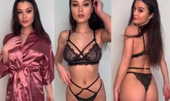 Keilah Kang Sexy Black Lingerie Tease Video Leaked