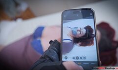 Lacey - Grabbed By The Toe Tie Burglar HD ( BBW Bondage ,Duct Tape Gag , Bra Exposed , Toe Tied )