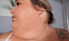 Ivy Davenport: My Fattest Face - USSBBW Feedee Shows Off Fat Face Weight Gain with Eating and Chugging Heavy Cream - 4k