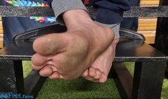 Slave's View Under My Desk - Worship My Feet