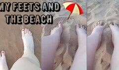 My feets and the beach