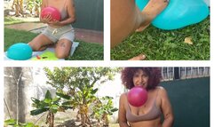 Balloons filled with water