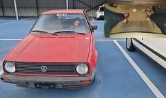 Cranking my VW Golf after a month and then the Ford - PIP HD