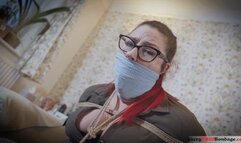 Lacey - Real Estate Agent HD ( Tape Gagged , Clear Tape Gag , OTM gag , Neck Tie , Rope Bondage , BBW Bondage )
