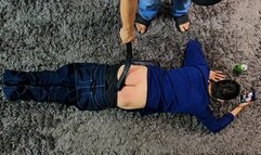 Chase gets a bare bottom belting