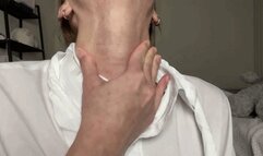 My deep throat thin neck