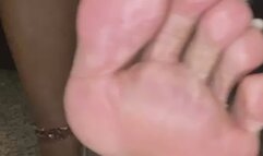 pretty toes in flip-flops, cum on my feet so I can play in it
