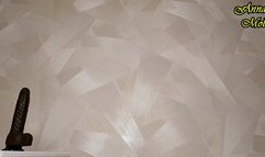 Hot Teacher has fun with Big Black Dildo without taking off her clothes