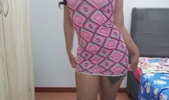 What's Under Her Dress? Sexy Latina Shows You Everything