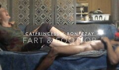 Farted while i stroked his dick with my sexy, mature feet, had me laughing so hard, then he shot so much cum, bbc on size 9 milf feet