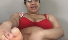 Pregnant Belly & Feet JOI