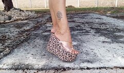 Walking in platform heels while tasting my pronounced arches and toes (3)