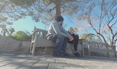 Goddess Jordyns public foot massage