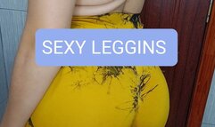 striptease with leggins and top