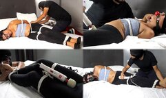 Tight and good vibes for helpless Jasmin in her first time with the magic wand!