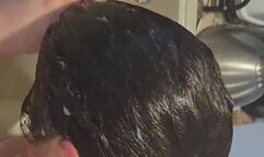 creamed in the ear and a hairwash