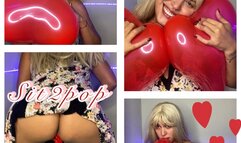 Balloons of hearts to celebrate