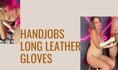 handjobs in long white leather gloves