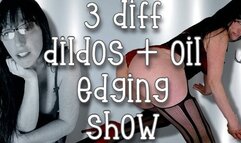 GFE edging show w oil