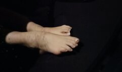 Size 8 soles on the windshield