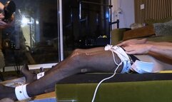 submissive slutboy dildofucking cumshot foot play