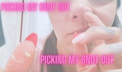 Picking my nose