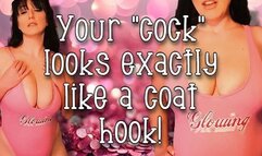 Your "cock" looks exactly like a coat hook! wmv