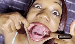 MelaninTongue wide eyed to see your hard cock