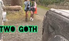TWO GOTH BESTIES DESPERATE FOR A PEE