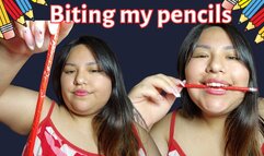 Biting my pencils