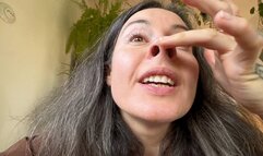 clears her snotty nose mov av3